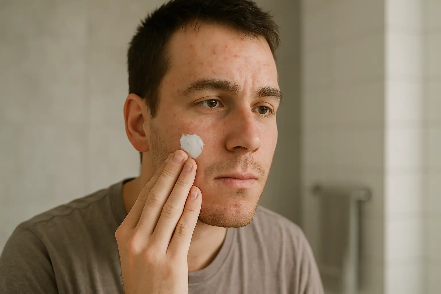 Espinhas no Rosto Masculino